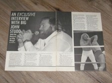 Big John Studd original TWO magazine clippings pages PHOTO article