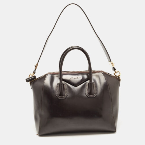 Givenchy Dark Brown Leather Medium Antigona Satchel - Picture 1 of 10