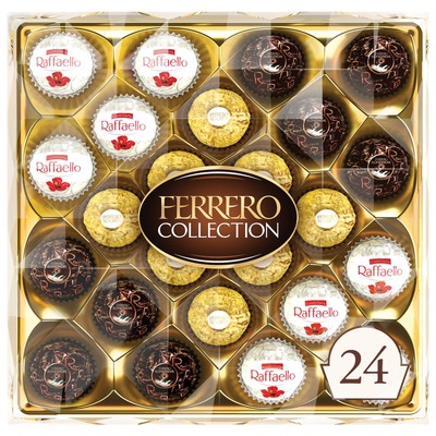 , 24 Count, Premium Assorted Hazelnut Milk Chocolate, Dark Chocolate and Coco...