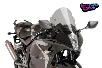 Cupolino Puig Z-Racing Per Moto - Trasparente Fumè Chiaro, In Acrilico 3 Mm, Aerodinamico