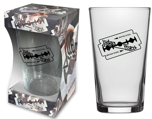 Judas Priest British Steel Beer Glass (Rz)