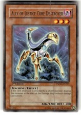 Ally of Justice Core Destroyer TSHD-EN037 The Shining Darkness 1st Edition NM