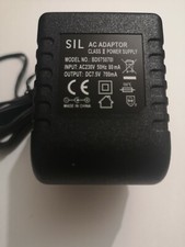 SIL AC/DC ADAPTOR CLASS II POWER SUPPLY BD075070I DC 7.5V 700mA for Jabra GN9120