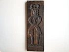 Vintage 1900-1920 Dutch Hand Carved Wood Speculaas Cookie Mold Springerle 17.5"