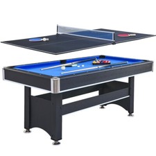  Spartan 6-ft Pool Table with Table Tennis To...