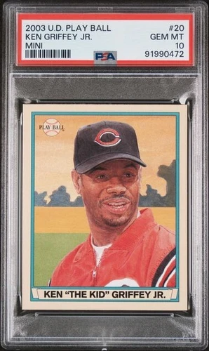 2003 Upper Deck Play Ball 20 Ken Griffey Jr. Mini PSA 10 Gem Mint *LOW POP*