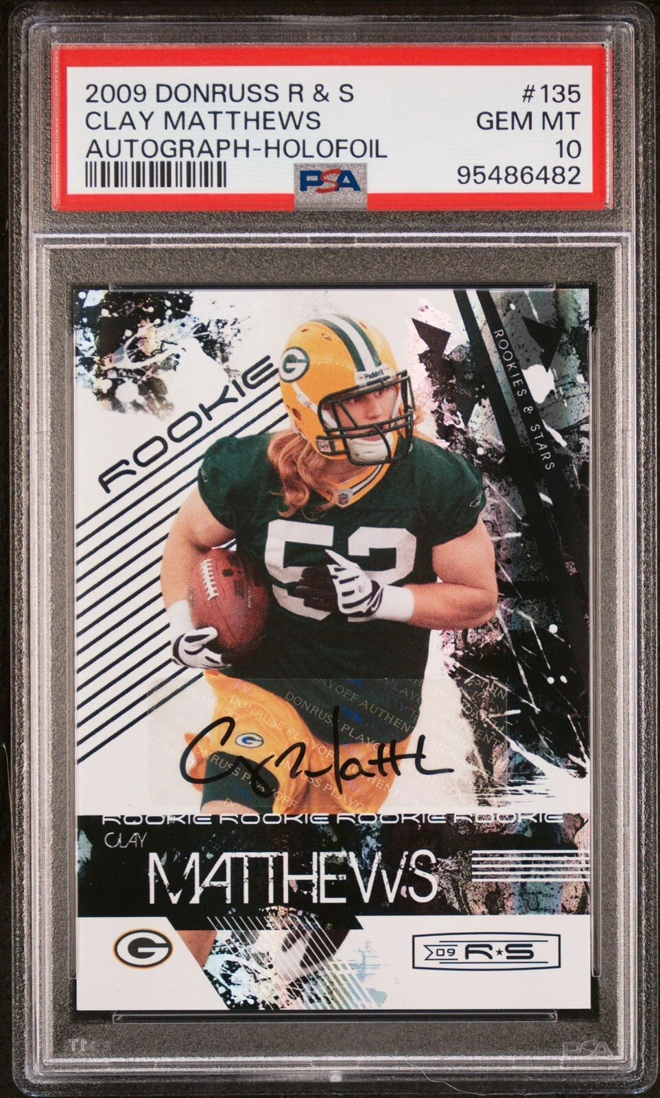 Clay Matthews Donruss Rookies & Stars Autographs #135 Holofoil