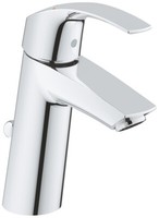 Grohe Eurosmart Waschtischbatterie Mittelhoch Chrom Zugstangen-Ablaufgarnitur