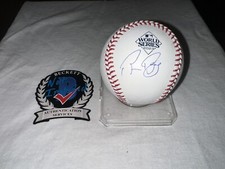 Bruce Bochy Signed Official 2023 World Series Baseball Texas Rangers Beckett
