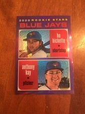 2020 Topps Heritage PURPLE Refractor Bo Bichette/Anthony Kay SP #THC-52