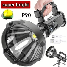 Rechargeable 150000 Lumens LED Spotlight IPX6 Waterproof 4 Modes with Tripod