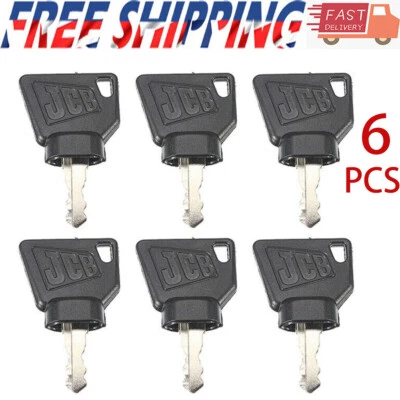 6Pcs NEW JCB 3CX Ignition Key for Switch Starter JCB Parts Digger Plant Keys UK