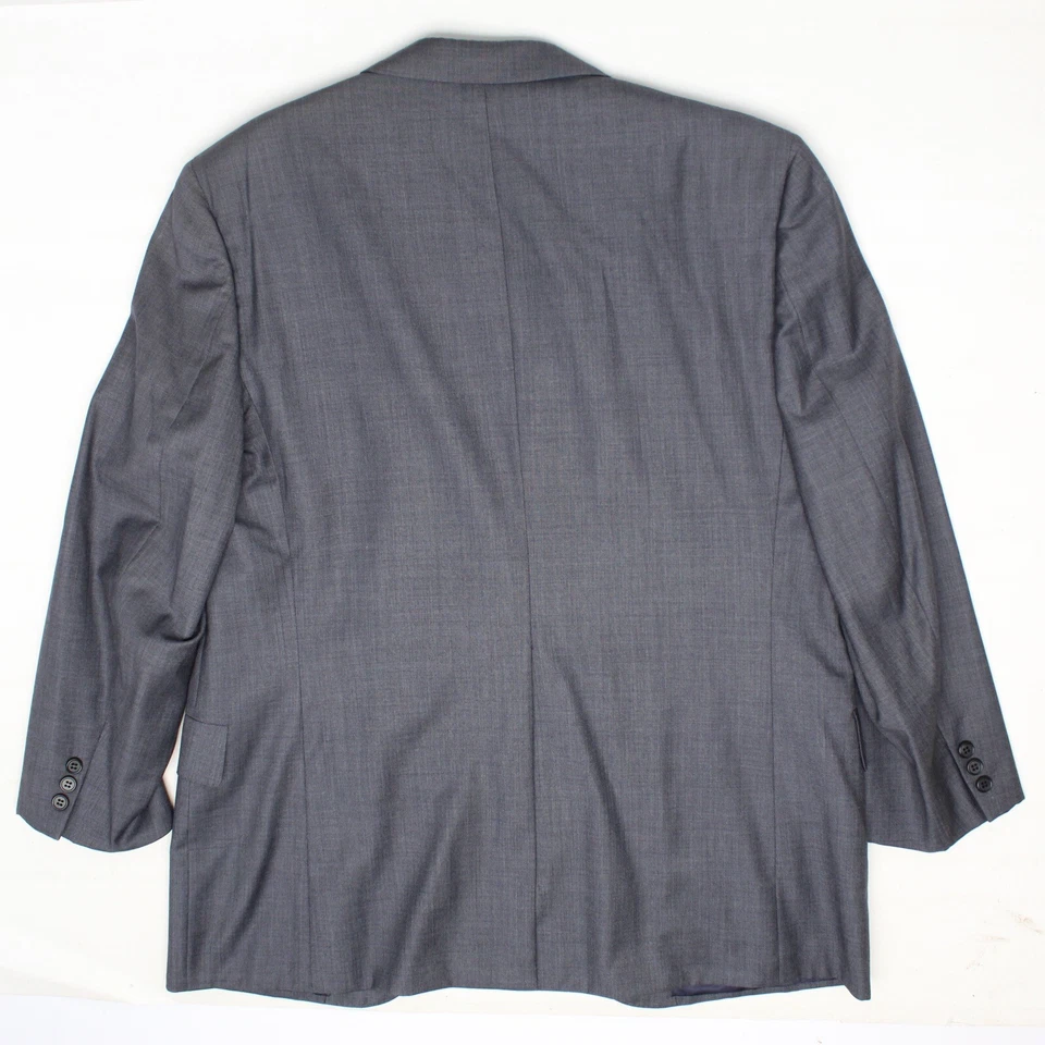 Chester Barrie Hombre Traje 44R 35x28 Azul Sólido Lana Frente Plano Pantalones Chaqueta 45 Foto 2 de 4