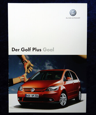 VW Golf Plus Goal Prospekt 2.2006