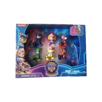 Paw Patrol MIGHTY MOVIE PUPS GIFT PACK mit 6 Spielfiguren Zuma Chase Rocky Neu 