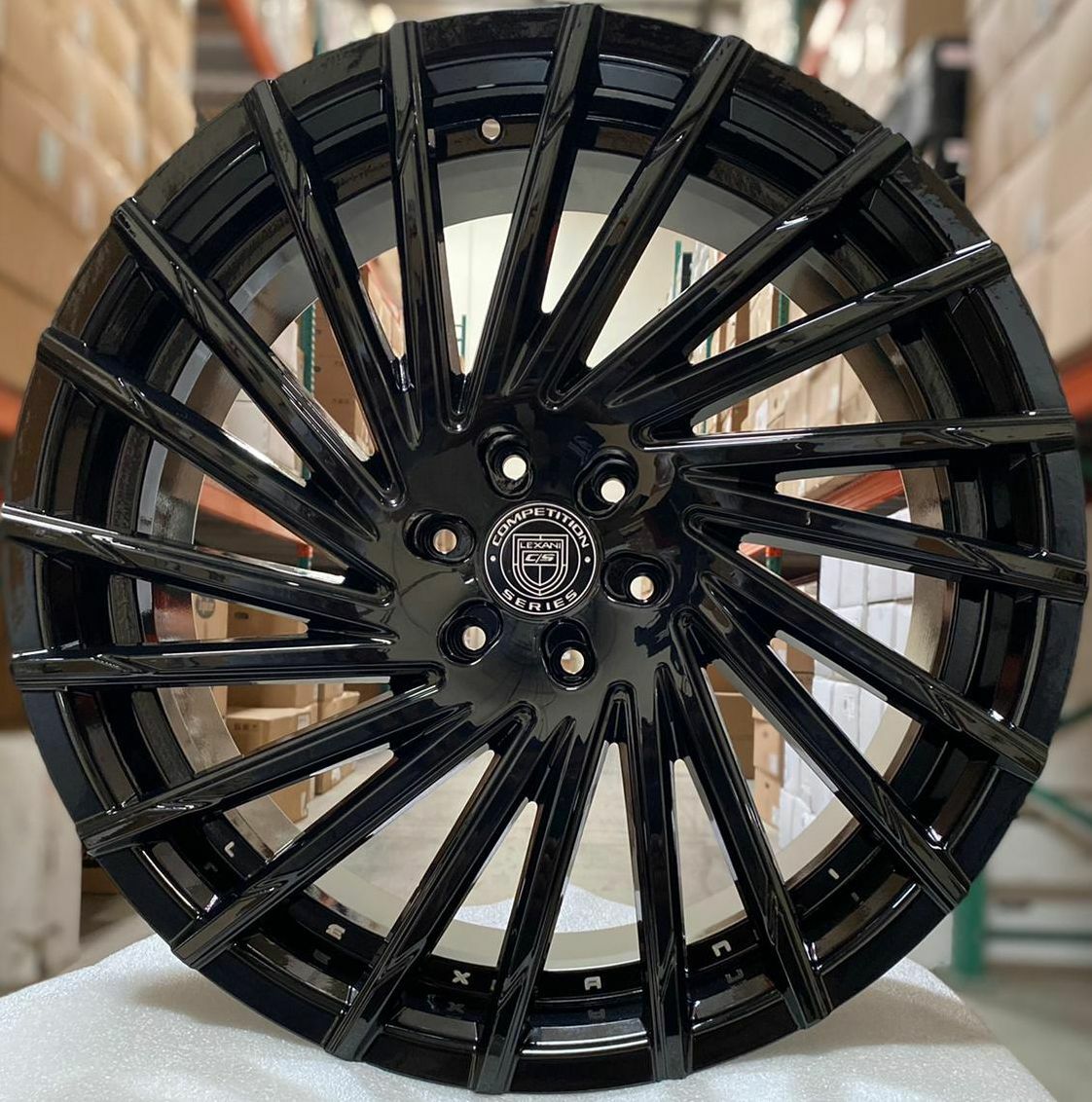 24 Lexani Wraith Rims Black Wheels Tires Fit Escalade Tahoe