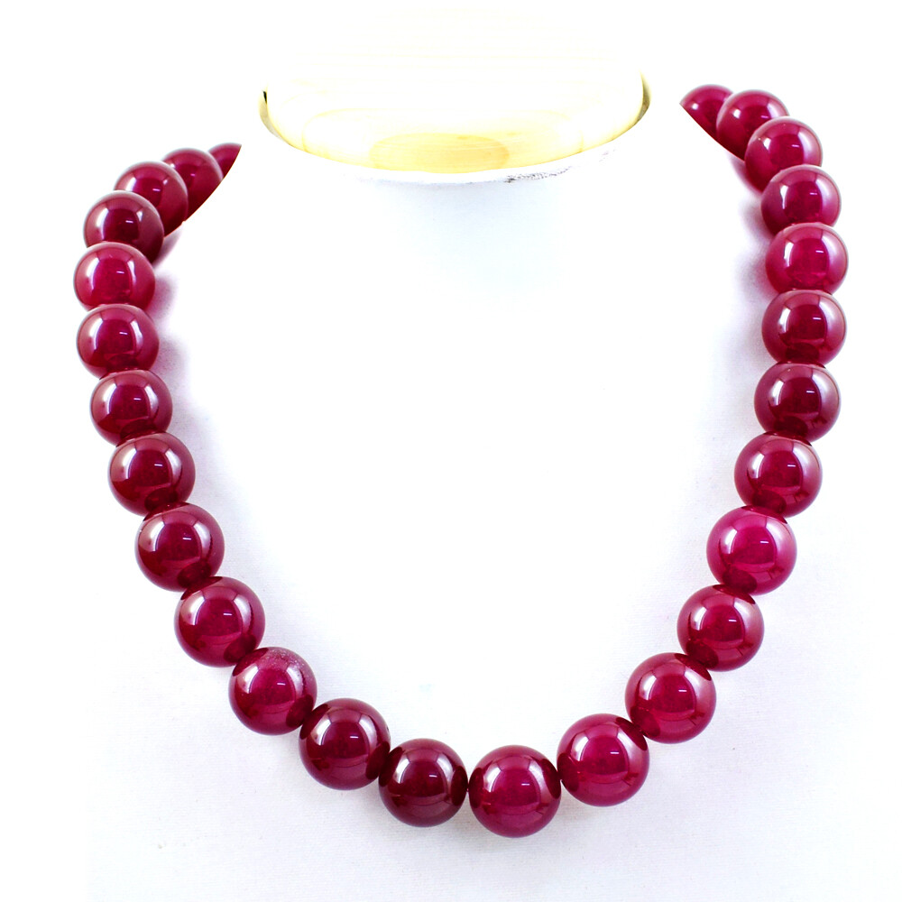 Single Strand 865.00 Cts Natural Red Onyx Round Shape Beads Single Strand 865.00 Cts Natural Red Onyx Round Shape Beads