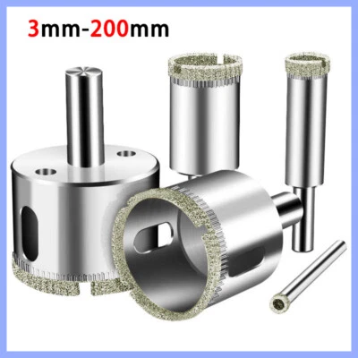 Diamantbohrer Hohlbohrer Lochsäge Bohrkrone Glasbohrer Fliesenbohrer 3mm - 200mm - Bild 1 von 4
