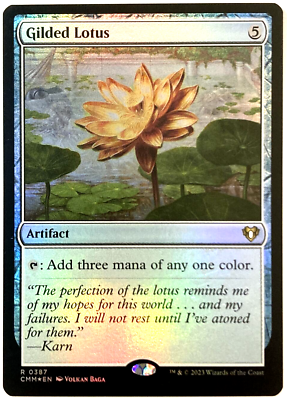 MTG Gilded Lotus *FOIL* Commander Masters 0387 Pack Fresh | eBay