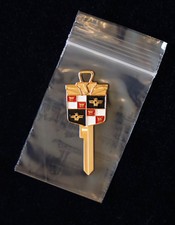 Cool Gold Plated Studebaker Crest Key Blank