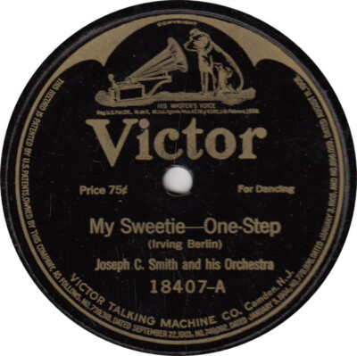 Joseph C. Smith's Orchestra - My Sweetie / Some Sunday Morning - Medley 191