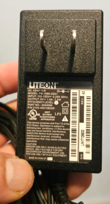LITEON Adapter PB 1080 25A1 input 100-120V 0.25A 60Hz