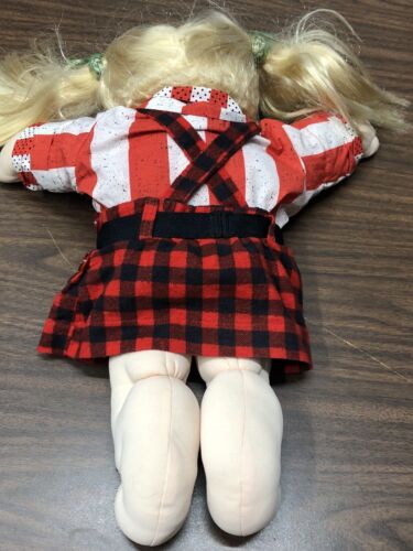 Rare 1986 Cornsilk Cabbage Patch Kids Original CPK Dress Blonde Hair Blue Eyes - Picture 10 of 14