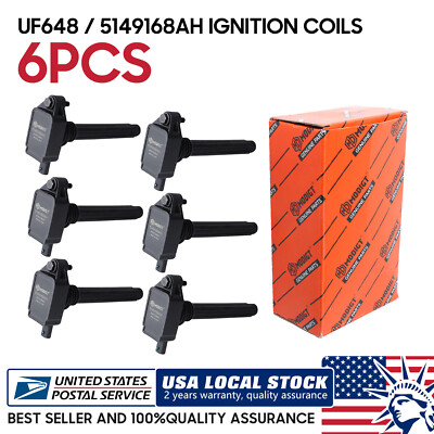 6pcs Modigt OEM Quality Ignition Coil UF648 Fit For Jeep Dodge Chrysler 3.6L V6