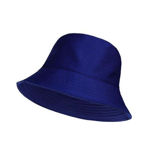Unisex 100% Cotton Bucket Hat Sunshade Cap Fisherman Summer Beach Headwear Hats - Afbeelding 11 van 19