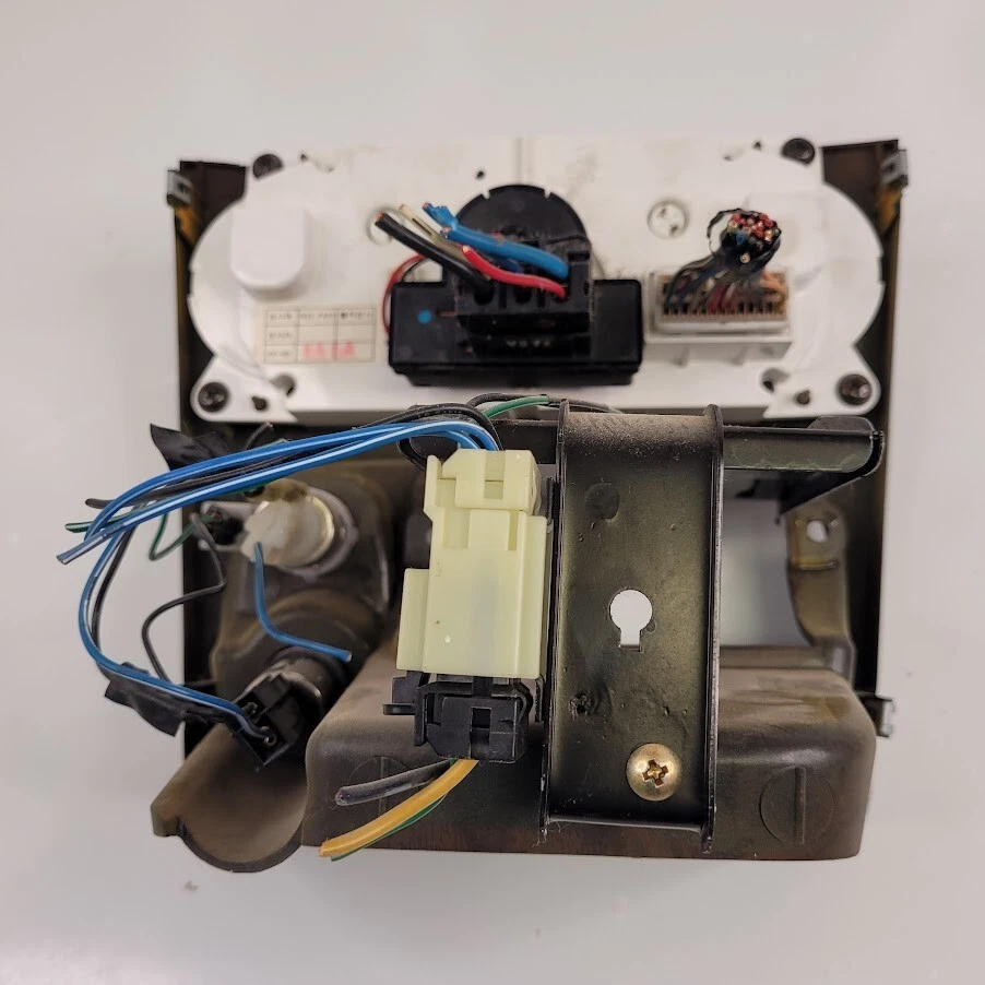 Módulo de control climático Hyundai Santa Fe 2001-2006 con bisel borde madera OEM Foto 4 de 4