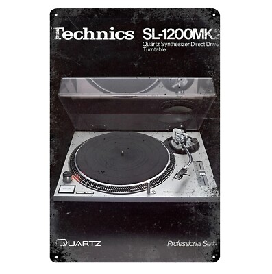【Technics 非売品】ターンテーブルオーケストラ 特大ポスター Technics Vintage Audiophile Hi-Fi Turntable sl-12000mk2