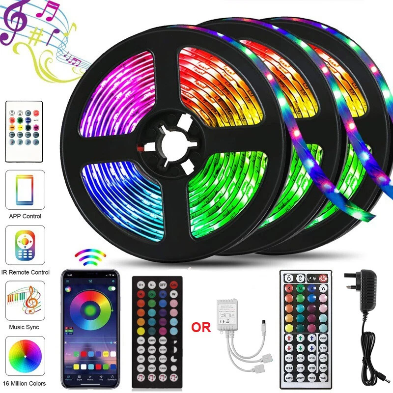 20m Led Lights Bluetooth Rgb Lights Led Tape Lights With 44-keys