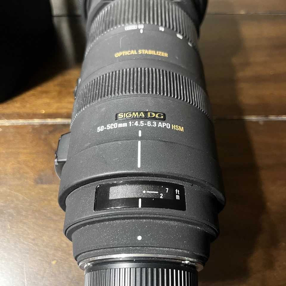 SIGMA AF 50-500mm F/4.5-6.3 APO DG OS HSM Lens for Nikon w/Case [Near Mint] #118 - Image 2 of 4