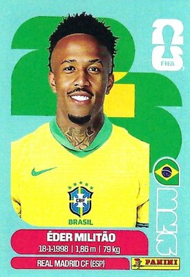 Panini WM 2026 Stickerbild Nr. ''BRA 5 - Eder Militao - Brasilien''