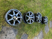 Genuine TVR Spider Alloy Wheels Set of 4 Anthracite. Almost unmarked!