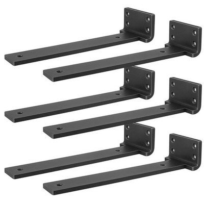 Heavy Duty Shelf Brackets, Floating Shelf Bracket 12 inch 6 Pack L Brackets f...