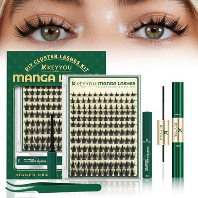 California Sunset Manga Lash Clusters Kit 8-18Mm Eyelash Clusters Kit DIY Lash E