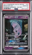2017 POKEMON SUN & MOON SHINING LEGENDS SECRET #78 MEWTWO GX PSA 10 on eBay