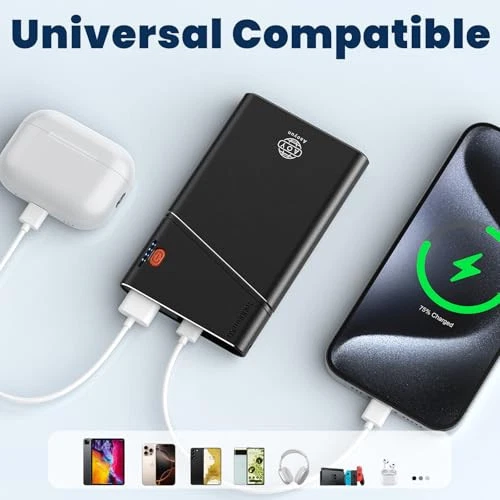 Power Bank 2 Pack 22.5W PD Fast Charging 10000mAh Portable Charger with