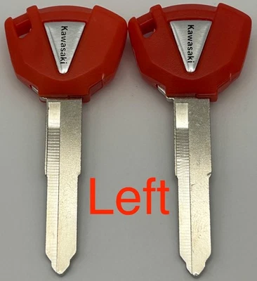 2 Key Blanks Kawasaki 1979-1989 KL250 KL 250 79-1989 KL600 600 1987-2007 KLR250 - Image 1 of 3
