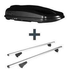 Dachbox Topbox TopBox 420 + Dachträger Menabo Pick-Up für BMW 5er Touring F11