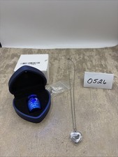 Small Urn for Ashes Keepsake with Lighted Heart Box  Necklace
