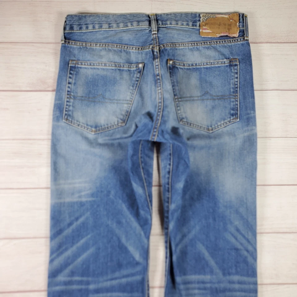 Jeans rectos vintage Ralph Lauren denim & Supply para hombre 34x34 azules Y2K Foto 4 de 4