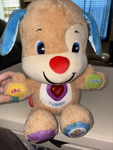 Fisher Price Laugh And Learn Smart Stages Plush Puppy Dog Works Interactive 13” 