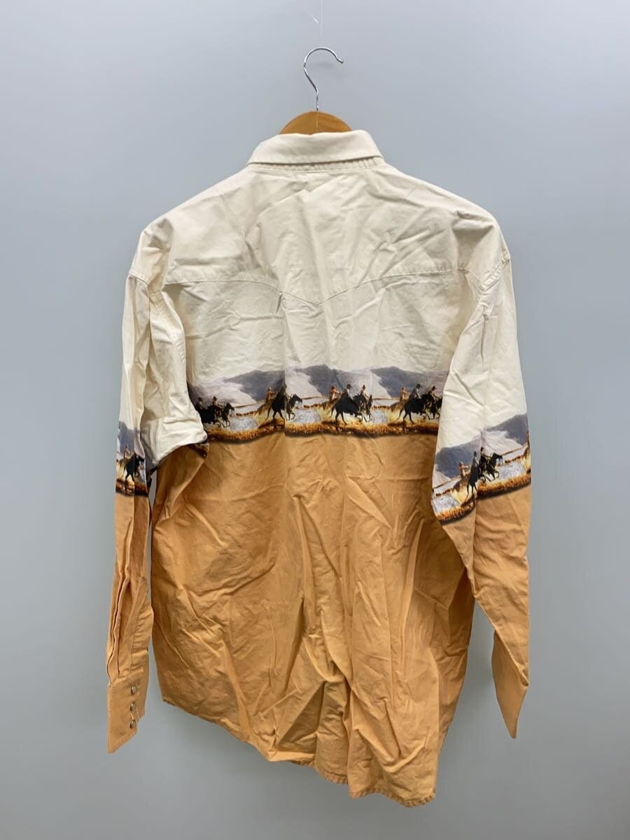 WRANGLER Long Sleeve Shirt, XL, Cotton, IVO, 90s Western Shirt thumbnail 2