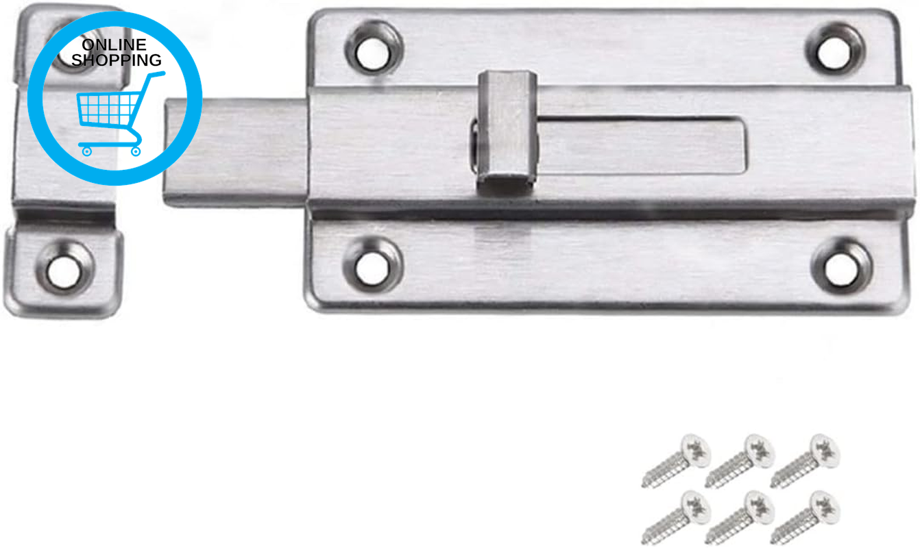Door Lock Gate Bolt Stainless Steel, Stainless Steel Door Latches Door Bolts Sli