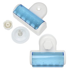2 Pcs Suction Cup Toothbrush Holder Wall-mounted Restroom Plastic