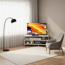 DecHome Mobile TV Angolare Moderno Legno 110x36x45 Bianco