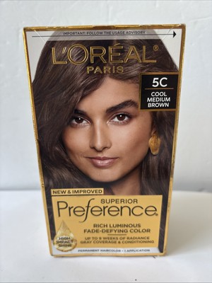 L Oréal Superior Preference 5C Cool Medium Brown 1 box