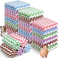 Moukeren 20 Pcs Guinea Pig Fleece Bedding Blankets Bulk Washable Small Animal...